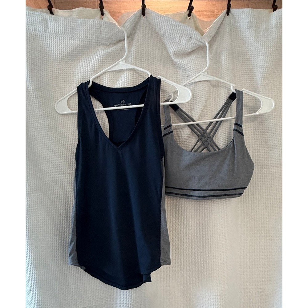 Southern Tide Women's Activewear Set tank top and sports bra
